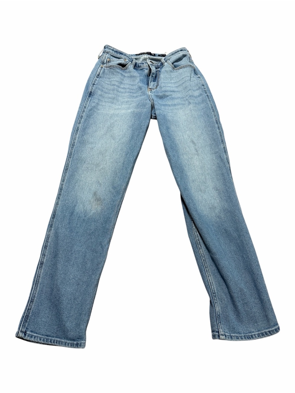 Hollister Curvy Ultra High Rise Mom Jean Light Wash Size 11/30 Vintage Stretch